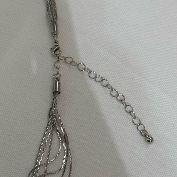 Secret Box Silver Tone Multi-Layer Necklace - Picture 4 of 5